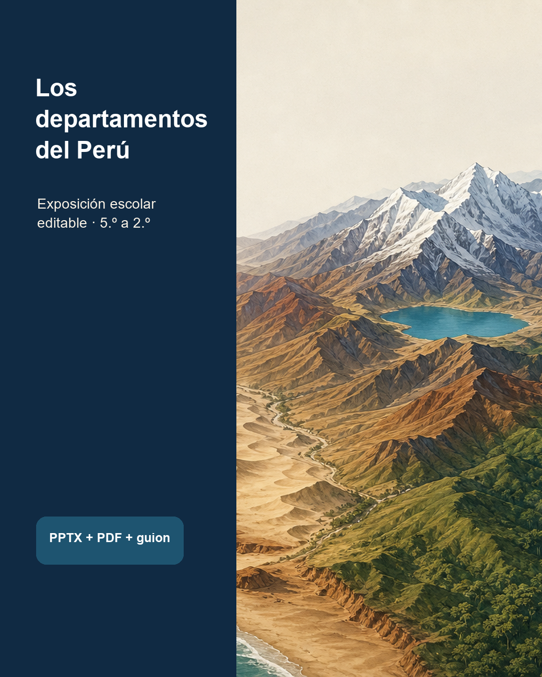 Departamentos del Perú: exposición escolar editable | AulaPack